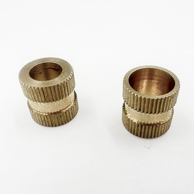 OEM Knurled ব্রাস থ্রেড সন্নিবেশ, যথার্থ থ্রেডেড বাদাম সন্নিবেশ