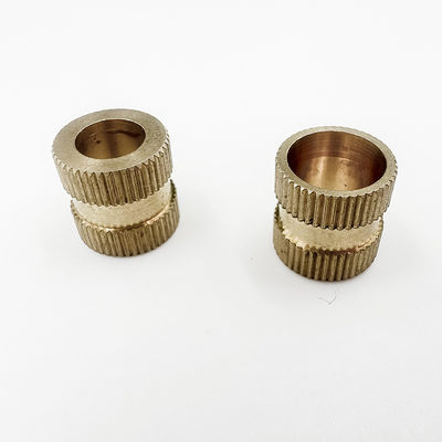OEM Knurled ব্রাস থ্রেড সন্নিবেশ, যথার্থ থ্রেডেড বাদাম সন্নিবেশ